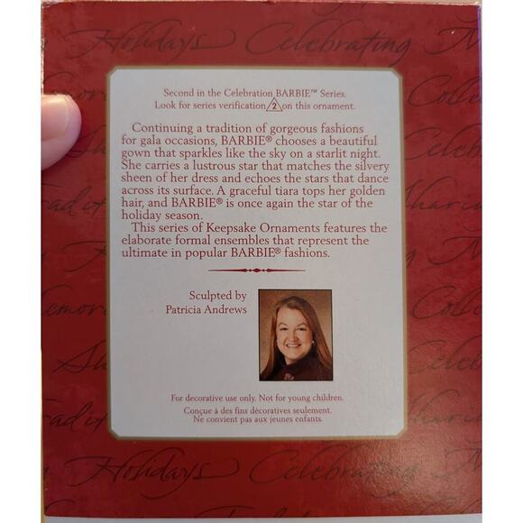 🏖Hallmark Keepsake Ornament 2001 Celebration Barbie - Picture 2 of 3